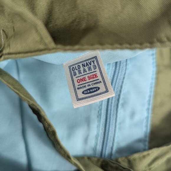 Old Navy Green HULA Tote Bag Cotton Sequin Accents 2004 Nostalgia Millennial Y2K - Picture 3 of 8